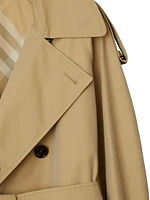 Cotton Gabardine Double-Breasted Trench Coat