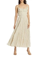 Brigitte Crinkled Maxi Dress