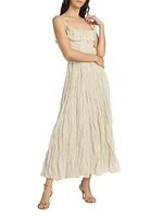 Brigitte Crinkled Maxi Dress