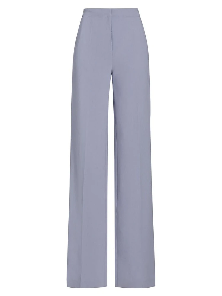 Laski Crepe Wide-Leg Pants