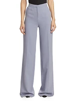 Laski Crepe Wide-Leg Pants