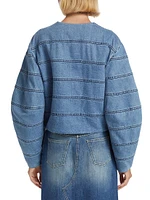 Turner Collarless Denim Jacket