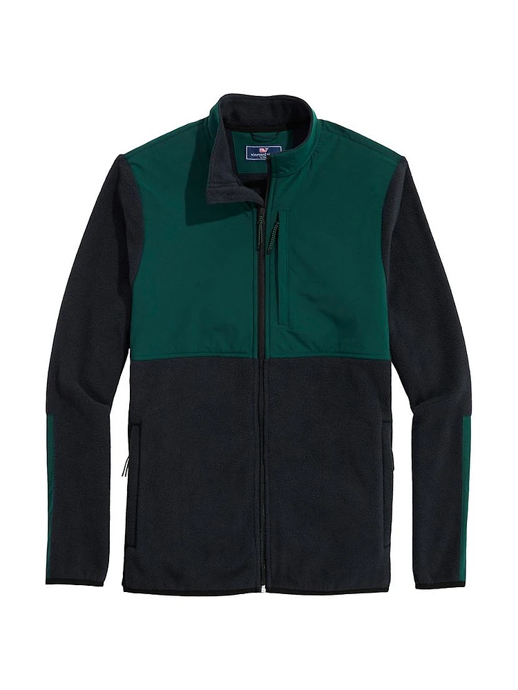 Harbor Colorblock Fleece Zip-Up Jacket