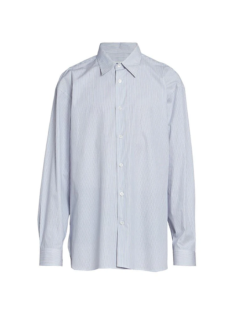 Croom Pinstriped Button-Up Shirt