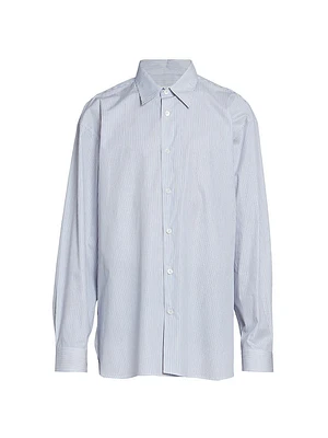 Croom Pinstriped Button-Up Shirt