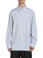 Croom Pinstriped Button-Up Shirt