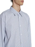 Croom Pinstriped Button-Up Shirt