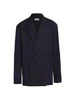 Caplan Cotton Double-Breasted Blazer