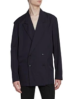 Caplan Cotton Double-Breasted Blazer