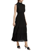 Junia Sleeveless Tiered Midi-Dress