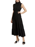 Junia Sleeveless Tiered Midi-Dress