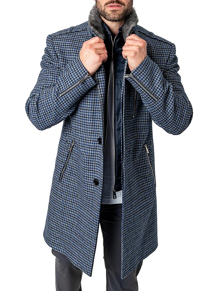 Peacoat Captain Houndstooth Jacket