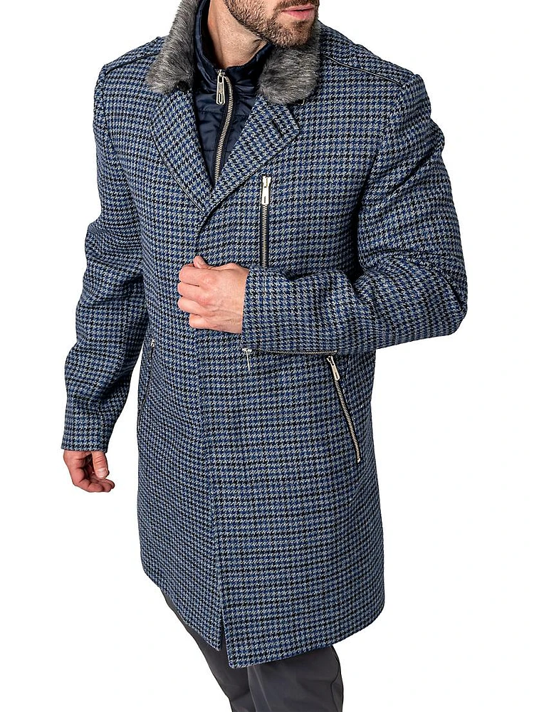 Peacoat Captain Houndstooth Jacket