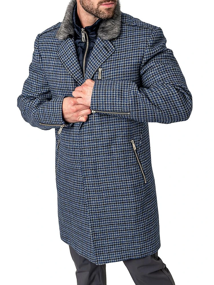 Peacoat Captain Houndstooth Jacket