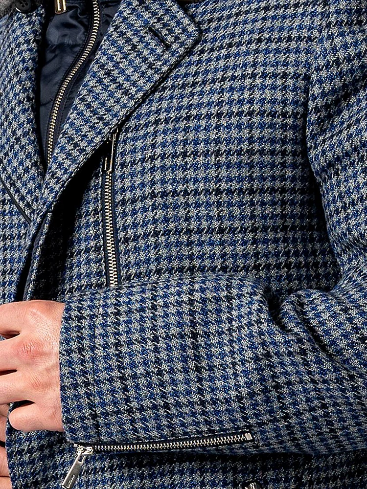 Peacoat Captain Houndstooth Jacket