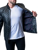 Leather Croco Jacket