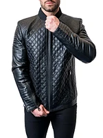 Leather Croco Jacket