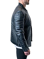 Leather Croco Jacket