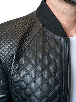 Leather Croco Jacket