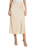 Ann Bias-Cut Midi-Skirt