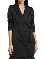 Christina Tuxedo Side-Tie Minidress