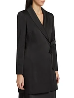 Christina Tuxedo Side-Tie Minidress