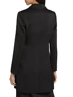 Christina Tuxedo Side-Tie Minidress