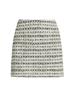 Lynn Metallic Tweed Miniskirt