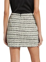 Lynn Metallic Tweed Miniskirt