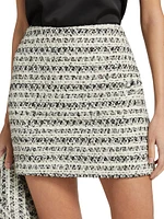 Lynn Metallic Tweed Miniskirt