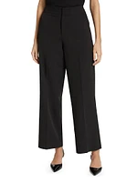 Pleated Wide-Leg Pants