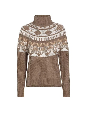 Fairisle Wool-Blend Turtleneck Sweater