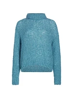 Bouclé Alpaca-Blend Turtleneck Sweater