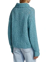 Bouclé Alpaca-Blend Turtleneck Sweater