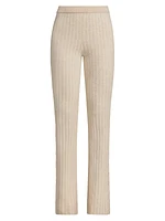 Ribbed Wool & Cashmere Pants