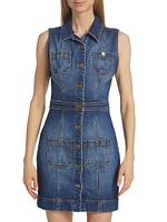 Juliet Denim Sleeveless Minidress