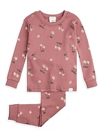 Baby Girl's Cherry Print Pajama Set