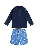 Little Boy's Starfish Rashguard Set