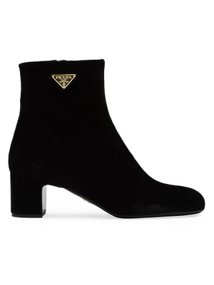 Velvet Ankle Boots