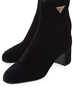 Velvet Ankle Boots