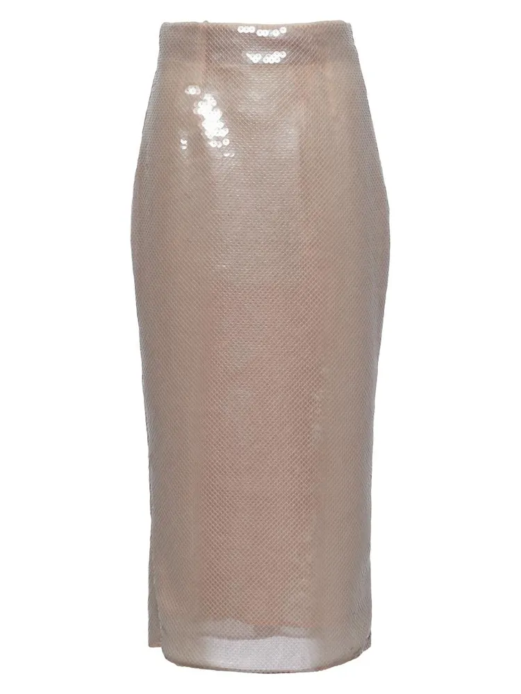 Sequined Midi-Skirt