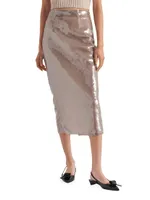 Sequined Midi-Skirt