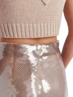 Sequined Midi-Skirt