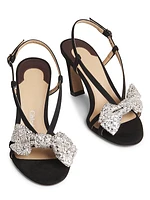 Oli 90MM Suede Bow Sandals