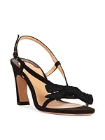 Oli 90MM Suede Bow Sandals