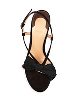 Oli 90MM Suede Bow Sandals