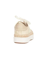 Telma Leather Low-Top Espadrille Sneakers