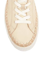 Telma Leather Low-Top Espadrille Sneakers