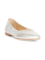 Marcie Metallic Leather Ballet Flats