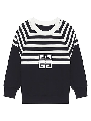 4G Sweatshirt Jersey With Stripes